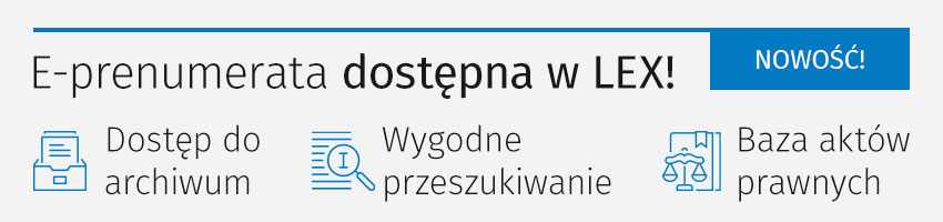E-prenumerata dostępna w systemie LEX!
