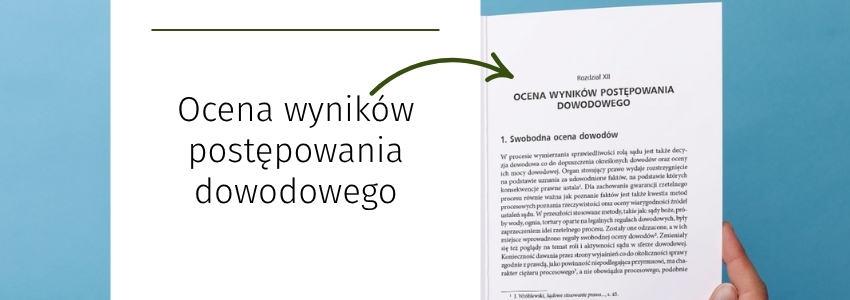 Ocena wyników postępowania dowodowego