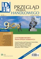 Przegląd Prawa Handlowego Przegląd Prawa Handlowego