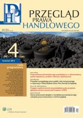Przegląd Prawa Handlowego Przegląd Prawa Handlowego