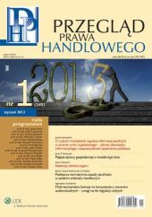 Przegląd Prawa Handlowego Przegląd Prawa Handlowego