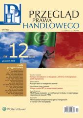 Przegląd Prawa Handlowego Przegląd Prawa Handlowego