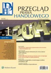 Przegląd Prawa Handlowego Przegląd Prawa Handlowego