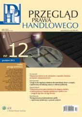 Przegląd Prawa Handlowego Przegląd Prawa Handlowego