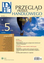 Przegląd Prawa Handlowego Przegląd Prawa Handlowego
