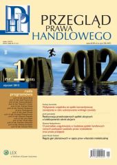 Przegląd Prawa Handlowego Przegląd Prawa Handlowego