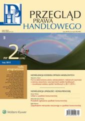 Przegląd Prawa Handlowego Przegląd Prawa Handlowego