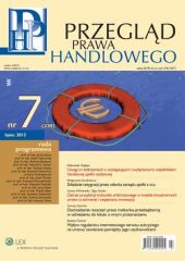 Przegląd Prawa Handlowego Przegląd Prawa Handlowego