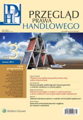 Przegląd Prawa Handlowego Przegląd Prawa Handlowego