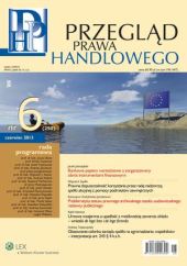 Przegląd Prawa Handlowego Przegląd Prawa Handlowego