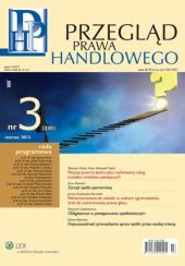 Przegląd Prawa Handlowego Przegląd Prawa Handlowego