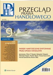 Przegląd Prawa Handlowego Przegląd Prawa Handlowego