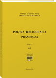 Polska Bibliografia Prawnicza - Zeszyt LI 2015 Polska Bibliografia Prawnicza - Zeszyt LI 2015