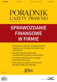 Sprawozdanie finansowe w firmie Sprawozdanie finansowe w firmie
