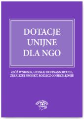 Dotacje unijne dla NGO Dotacje unijne dla NGO