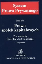 Prawo spółek kapitałowych Tom 17B Prawo spółek kapitałowych Tom 17B