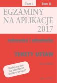Egzaminy Aplikacje radcowska i adwokacka Tom 1 Teksty Egzaminy Aplikacje radcowska i adwokacka Tom 1 Teksty