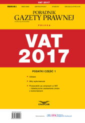 VAT 2017 Podatki Część 1 VAT 2017 Podatki Część 1