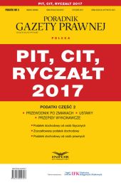 PIT CIT Ryczałt 2017 Podatki Część 2 PIT CIT Ryczałt 2017 Podatki Część 2