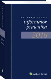 Profesjonalny Informator Prawnika 2018, granatowy (format, 