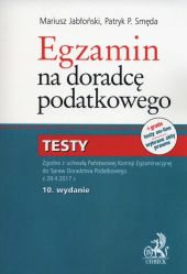 Egzamin na doradcę podatkowego Testy Egzamin na doradcę podatkowego Testy
