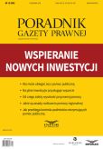 Wspieranie nowych inwestycji Wspieranie nowych inwestycji