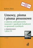 Umowy, pisma i pisma procesowe z zakresu zabezpieczenia roszczeń i egzekucji świadczeń w sprawach cywilnych z objaśnieniami i płytą CD Umowy, pisma i pisma procesowe z zakresu zabezpieczenia roszczeń i egzekucji świadczeń w sprawach cywilnych z objaśnieniami i płytą CD
