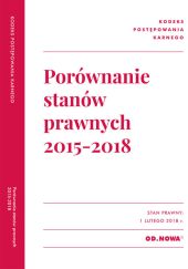 Porównanie stanów prawnych KPK 2015-2018 Porównanie stanów prawnych KPK 2015-2018