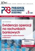 Ewidencja operacji na rachunkach bankowych w jsfp Ewidencja operacji na rachunkach bankowych w jsfp