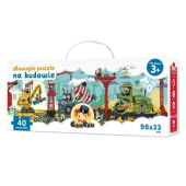CzuCzu Dłuuugie puzzle Na budowie CzuCzu Dłuuugie puzzle Na budowie