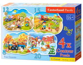 4x1 Contour Puzzle 8-12-15-20 Four Seasons 4x1 Contour Puzzle 8-12-15-20 Four Seasons