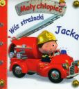 Wóz strażacki Jacka Mały chłopiec Wóz strażacki Jacka Mały chłopiec