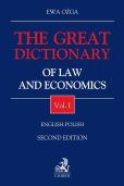 The Great Dictionary of Law and Economics Vol I English - Polish The Great Dictionary of Law and Economics Vol I English - Polish