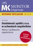 Działalność spółek z o.o. w uchwałach wspólników. Działalność spółek z o.o. w uchwałach wspólników.