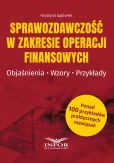 Sprawozdawczość w zakresie operacji finansowych Sprawozdawczość w zakresie operacji finansowych