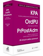 EDYCJA ADMINISTRACYJNA. Kodeks postępowania administracyjnego. Ordynacja podatkowa. Prawo o postępowaniu przed sądami administracyjnymi. 25 innych aktów prawnych EDYCJA ADMINISTRACYJNA. Kodeks postępowania administracyjnego. Ordynacja podatkowa. Prawo o postępowaniu przed sądami administracyjnymi. 25 innych aktów prawnych