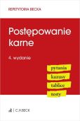 Postępowanie karne. Pytania. Kazusy. Tablice. Testy Postępowanie karne. Pytania. Kazusy. Tablice. Testy
