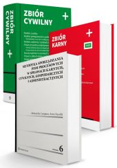 PAKIET: Metodyka sporządzania pism procesowych w sprawach karnych, cywilnych, gospodarczych i administracyjnych + Zbiór cywilny PLUS + Zbiór karny PLUS PAKIET: Metodyka sporządzania pism procesowych w sprawach karnych, cywilnych, gospodarczych i administracyjnych + Zbiór cywilny PLUS + Zbiór karny PLUS