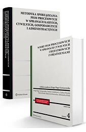 PAKIET: Wzory pism procesowych w sprawach cywilnych i rejestrowych z objaśnieniami + Metodyka sporządzania pism procesowych w sprawach karnych, cywilnych, gospodarczych i administracyjnych PAKIET: Wzory pism procesowych w sprawach cywilnych i rejestrowych z objaśnieniami + Metodyka sporządzania pism procesowych w sprawach karnych, cywilnych, gospodarczych i administracyjnych