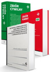 PAKIET: Metodyka sporządzania pism procesowych w sprawach karnych, cywilnych, gospodarczych i administracyjnych + Zbiór cywilny PLUS + Zbiór karny PLUS PAKIET: Metodyka sporządzania pism procesowych w sprawach karnych, cywilnych, gospodarczych i administracyjnych + Zbiór cywilny PLUS + Zbiór karny PLUS