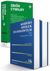 PAKIET: Kodeks spółek handlowych. Komentarz. Tom I i II + Zbiór cywilny PLUS PAKIET: Kodeks spółek handlowych. Komentarz. Tom I i II + Zbiór cywilny PLUS