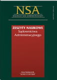 Zeszyty Naukowe Sądownictwa Administracyjnego Zeszyty Naukowe Sądownictwa Administracyjnego