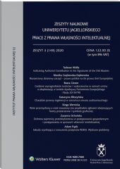 Zeszyty Naukowe Uniwersytetu Jagiellońskiego. Prace z Prawa Własności Intelektualnej Zeszyty Naukowe Uniwersytetu Jagiellońskiego. Prace z Prawa Własności Intelektualnej