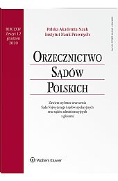 Orzecznictwo Sądów Polskich Orzecznictwo Sądów Polskich