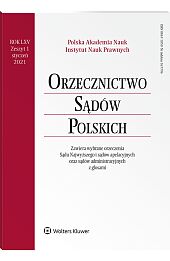 Orzecznictwo Sądów Polskich Orzecznictwo Sądów Polskich