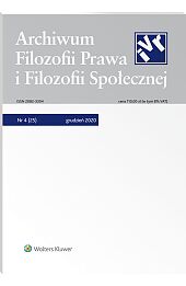 Archiwum Filozofii Prawa i Filozofii Społecznej Archiwum Filozofii Prawa i Filozofii Społecznej