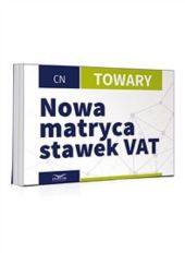 Nowa matryca stawek VAT-Towary