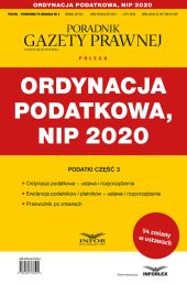 Ordynacja podatkowa NIP 2020 Ordynacja podatkowa NIP 2020