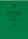 Orzecznictwo Sądu Najwyższego. Izba Cywilna Orzecznictwo Sądu Najwyższego. Izba Cywilna