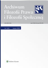 Archiwum Filozofii Prawa i Filozofii Społecznej Archiwum Filozofii Prawa i Filozofii Społecznej